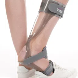 Foot Drop Splint, Grey, Left, Large, 1 Unit Foot Support-3