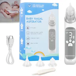 Electric Baby Nasal Aspirator Sucker and Booger Remover with 3 Levels Suction Battery Operated Nasal Aspirator-12