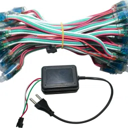 50 LEDs 3.5 m Multicolor Color Changing, Flickering, Steady Bulb Rice Lights-12