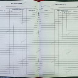 ATISHAY MEASUREMENT BOOK, 34*22 CM, 100 pages MEASUREMENT BOOK REGISTER , 34*22 CM, 100 pages 1-Part Measurement book-13