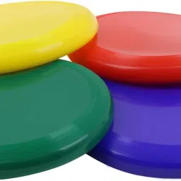Flying Disk Pack Of 4 In Multicolour Plastic Sports Frisbee-89