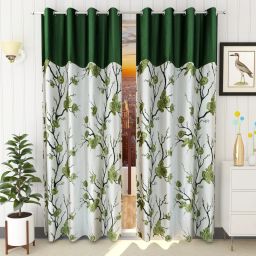 213.36 cm (7 ft) Polyester Semi Transparent Door Curtain (Pack Of 2)-25