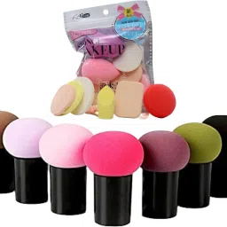 6 Mushroom Puff and 6 in 1 Makeup Puff Powder-image-80