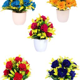 Home/Office Table Decoration( Pack of 5) Wild Artificial Plantwith Pot-37