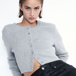 H&M Cropped Wool-Blend Cardigan-22