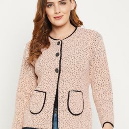 Zigo Women Wool Printed Cardigan-image-45
