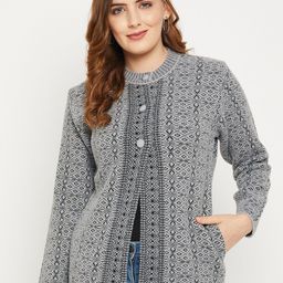 Zigo Women Wool Chevron Cardigan-image-20