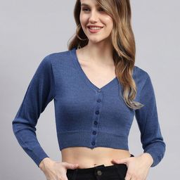 Monte Carlo Women Woollen Crop Cardigan-image-98