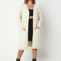 VERO MODA CURVE Longline Open Front Shrug-57