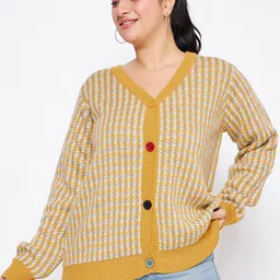 Club York Geometric Printed V-Neck Cardigan-picture-24