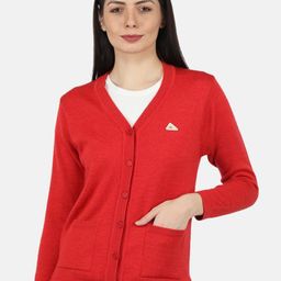 Monte Carlo Women Red Cardigan-17