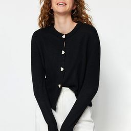 Trendyol Round Neck Acrylic Cardigan-46