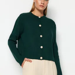 Trendyol Long Sleeved Cardigan Sweater-image-63