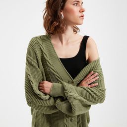 Trendyol Women Green Cardigan-image-50