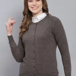 Monte Carlo Round Neck Wool Cardigan-22