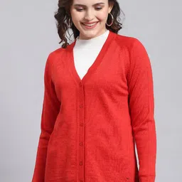 Monte Carlo Long Sleeves V-Neck Woollen Cardigan-11