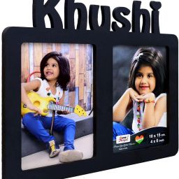 Personalized Wooden Photo Frame with Name Cutout 12 inch Wall Mount-picture-32
