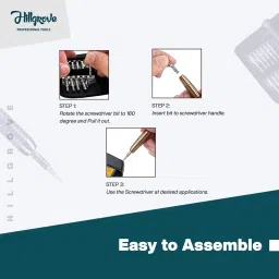 hillgrove SCS Precision 25--in--1 Portable Pocket Screw driver Mobile Repairing Tools Kit for Phone/Laptop/PC/Glasses/Computer Precision Screwdriver Set image 4