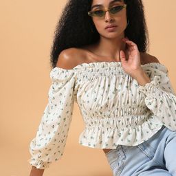 SHOWOFF Women Off-Shoulder Synthetic Crepe Top-image-44