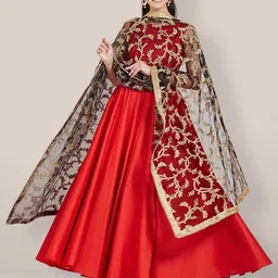 Dupatta Bazaar  Embroidered Dupatta with Zardozi image 2