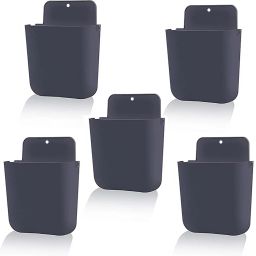 M/S DSNS Mobile Wall Stand for charging | AC/TV Remote Holder Phone Stand Set of 5 Black Mobile Holder-5