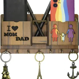 i Love Mom Dad Key Holder Designer Wooden Key Holder Wood Key Holder-image-11