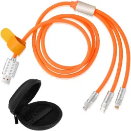 POZUB 120W Mobile Data Transmission Cable Charger Cable Triple Data Charging Cable, Charging Pad-12