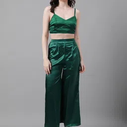 TRYMISFIT Sleeveless Crop Top With Trousers Co-Ords-image-4