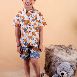 UNBIND Printed Shirt With Shorts Co-Ords-image-28