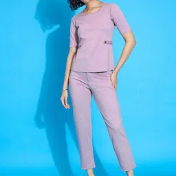 SASSAFRAS worklyf Short Sleeves Top With Trouser-image-19