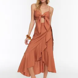 Trendyol Crop Top With Skirt Night Suit-picture-27
