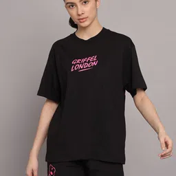 GRIFFEL Printed Pure Cotton Over Size T-Shirt & Shorts Co-Ords-picture-14