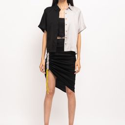 Neora Colourblocked Top with Shirt & Skirt-image-58