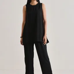 trueBrowns Round Neck Krta With Trousers-image-4