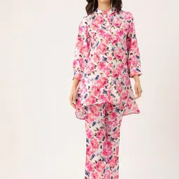 Sleek Italia Printed Tunic With Trousers-22