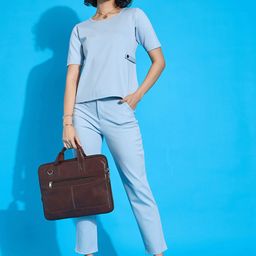SASSAFRAS worklyf Short Sleeves Top With Trouser-image-99