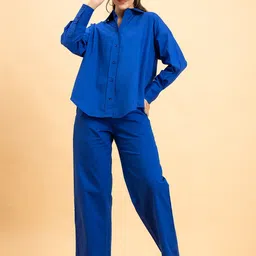 Lounge Dreams Pure Cotton Shirt With Trousers Co-Ords-picture-10