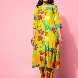 Libas Floral Printed Kurta with Trousers-image-76