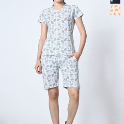 BAESDPack of 3 Conversational Printed Round Neck Pure Cotton T-Shirt and Shorts-picture-27