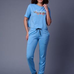 GO DEVIL Printed Pure Cotton Top With Joggers Co-Ords-24