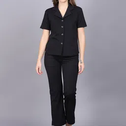 BAESD Lapel Collar Shirt With Trousers-image-93