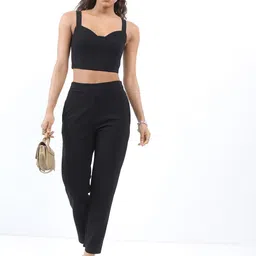 KETCH Sweet Heart Neck Crop Top & Trousers-image-33