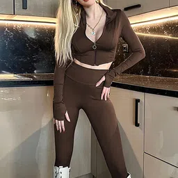 LULU & SKY Solid Top & Leggings Co-Ords-picture-46