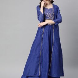 Purple State Thread Work Ready to Wear Lehenga Choli With Shrug-picture-48