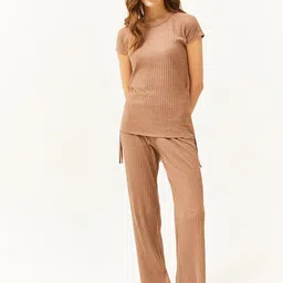 Olalook Ribbed Striped Top & Trouser Co-Ords-picture-36