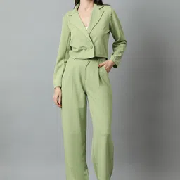 KOTTY Basics Notched Lapel Collar Blazer With Trousers Co-Ords-7