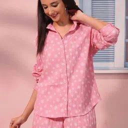 Tokyo Talkies Printed Shirt With Shorts Co-Ords-image-95