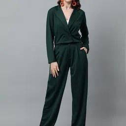 KOTTY Basics Notched Lapel Collar Coat With Trousers-image-49