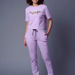 GO DEVIL Printed Pure Cotton T-Shirt With Joggers Co-Ords-image-34