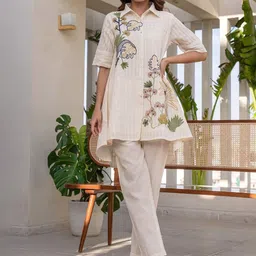 AUTUMN LANE Teresa Walnut Embroidered Tunic With Trouser Co-Ords-picture-17